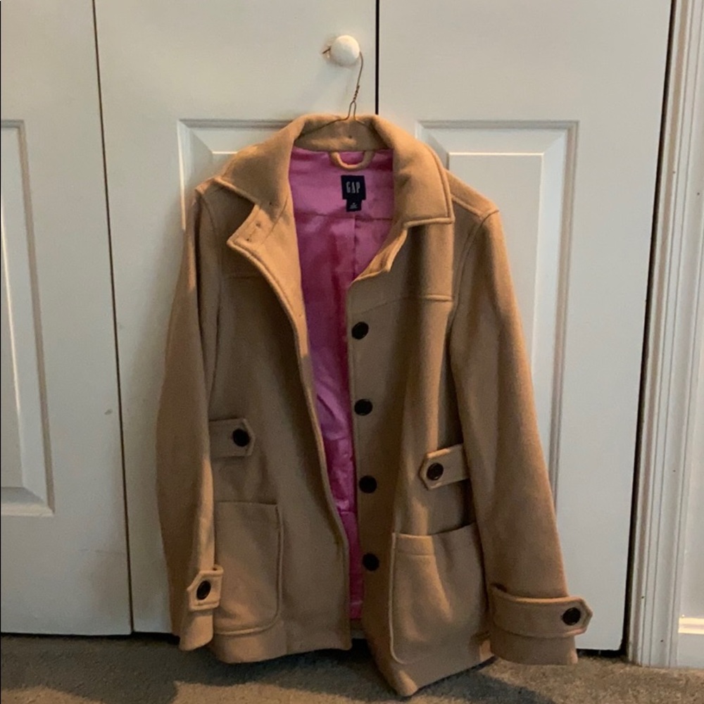 Gap Tan Pea Coat